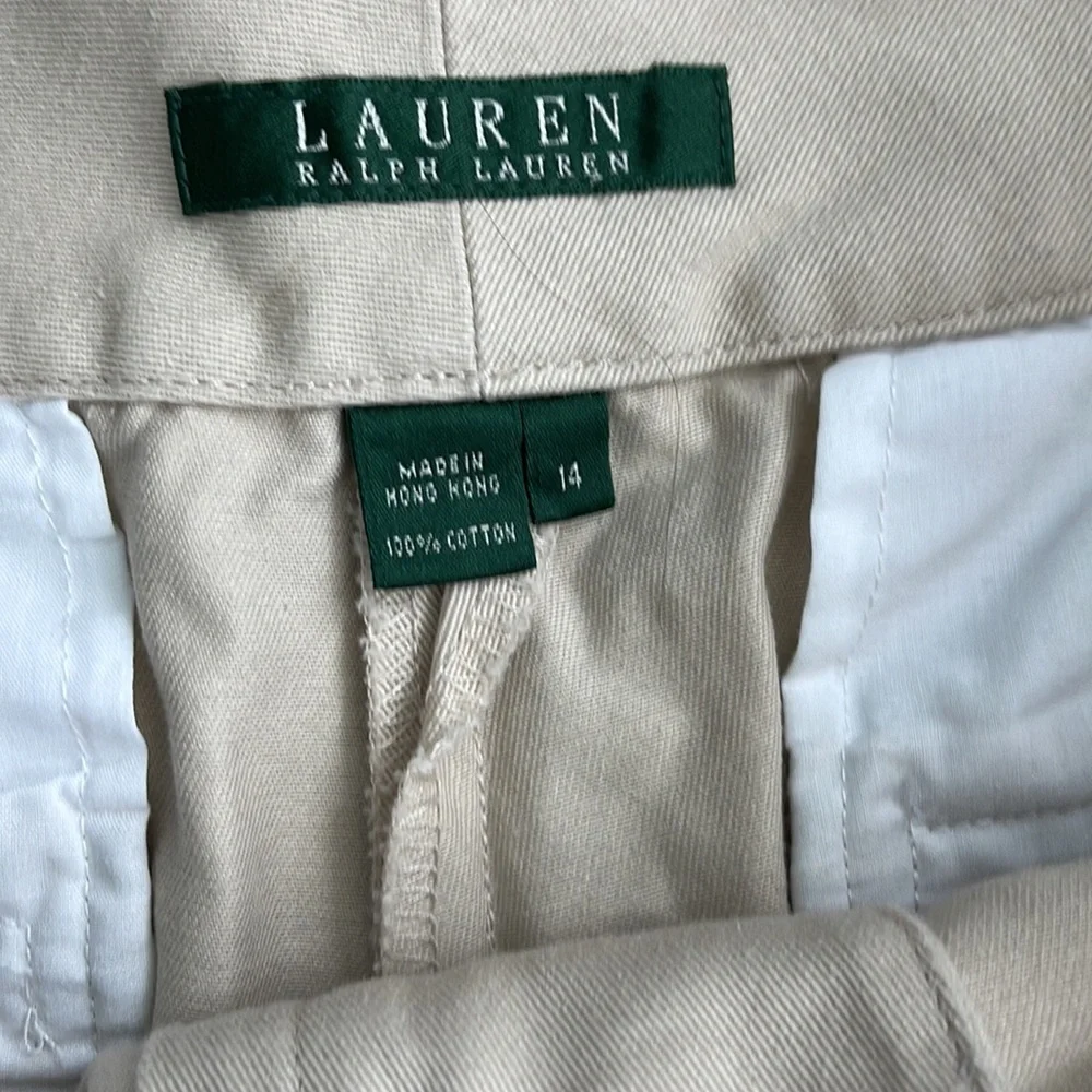 Lauren Ralph Lauren tan shorts size 14 - Picture 2 of 3